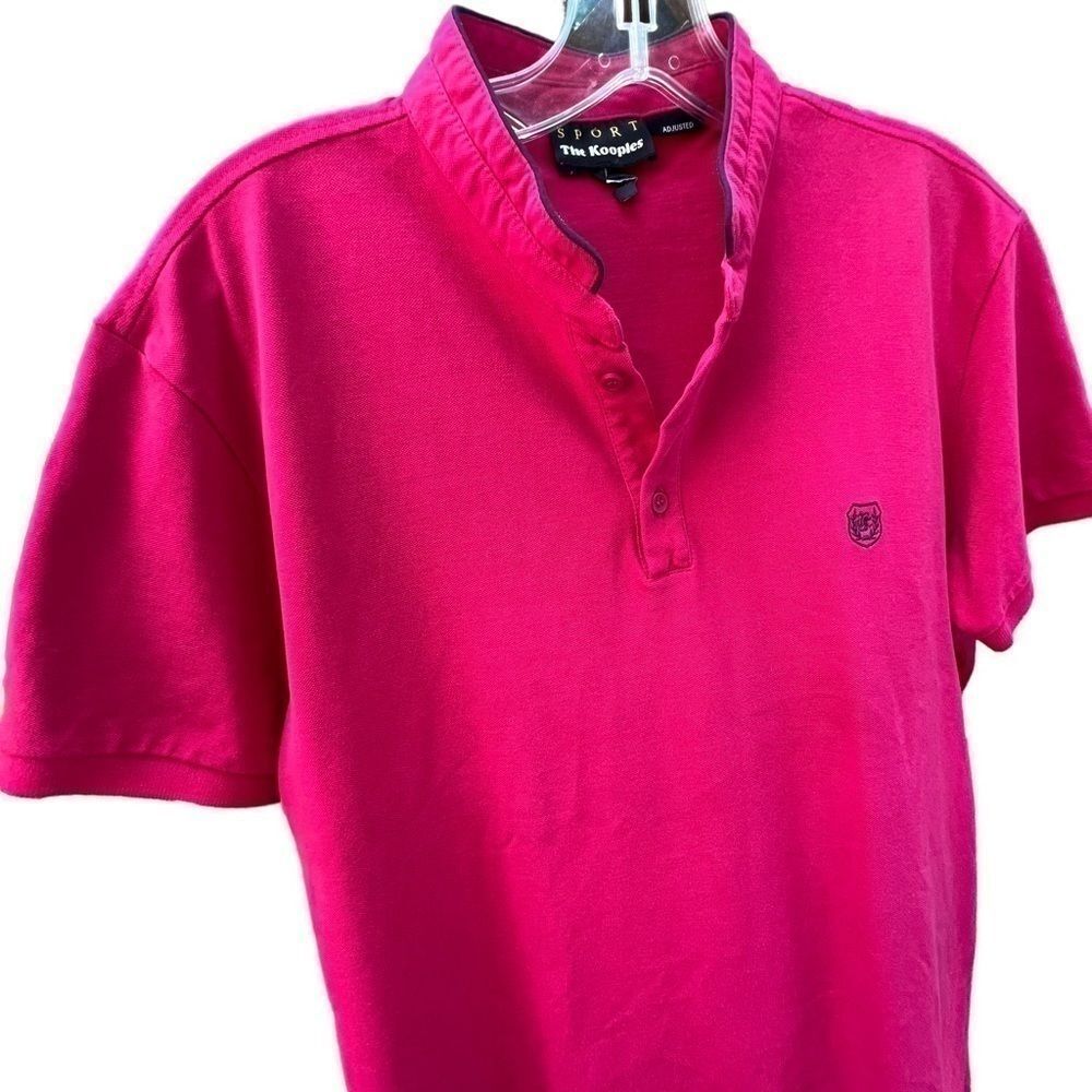 The Kooples Sport Men’s Red Short Sleeve Polo Style Pullover Shirt Large